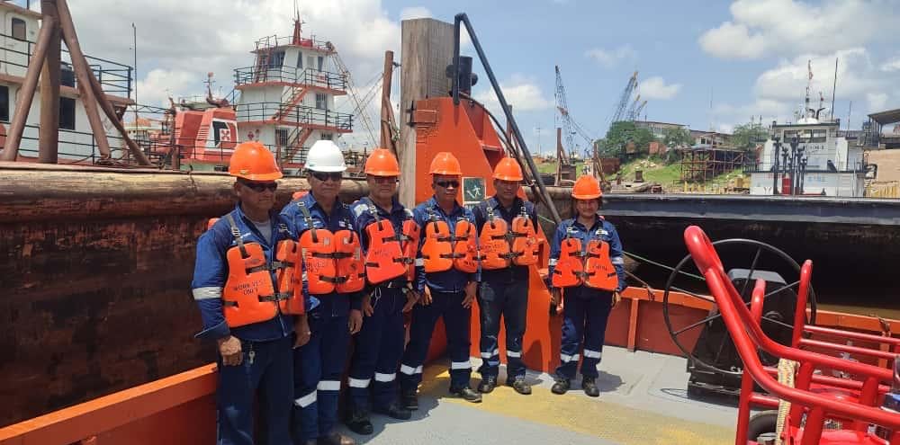 Operación fluvial de DA COSTA en río amazónico